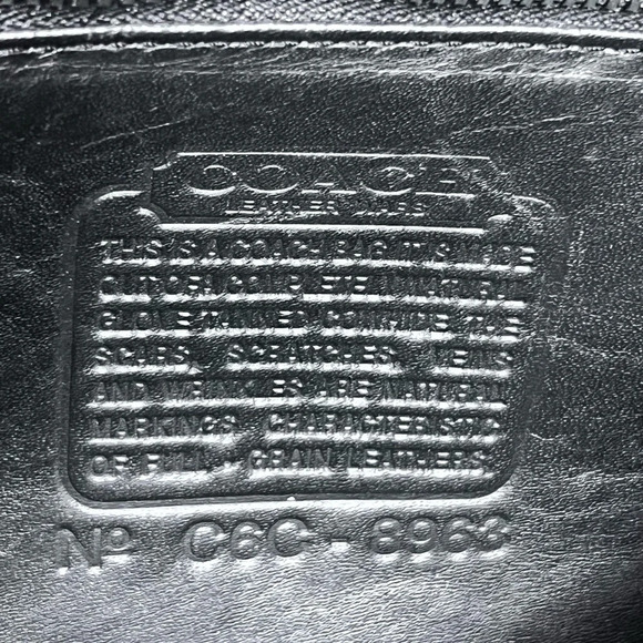 COACH vintage Willis Black Leather Top Handle Crossbody Bag 10.5x10x3.5” - Picture 14 of 16